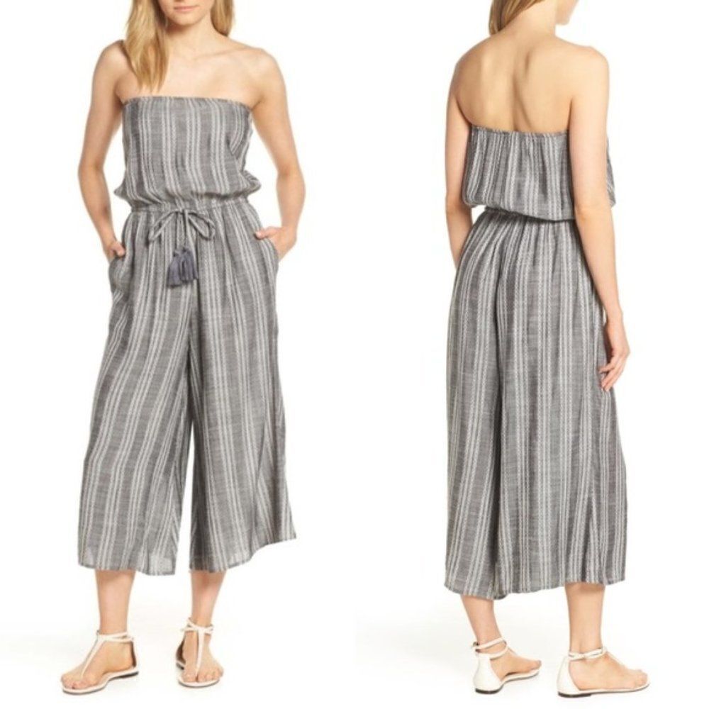 Elan Strapless Cover-Up Culotte Jumpsuit size Medium